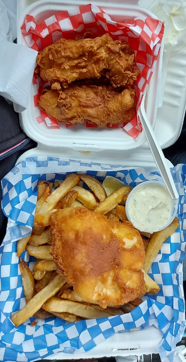 One Piece Halibut and Chips