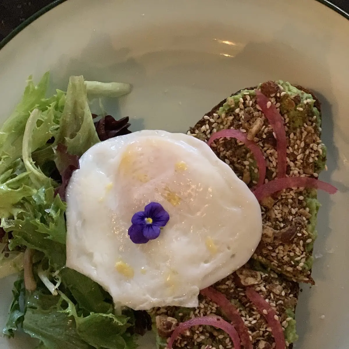 Avocado Toast with Egg over Medium