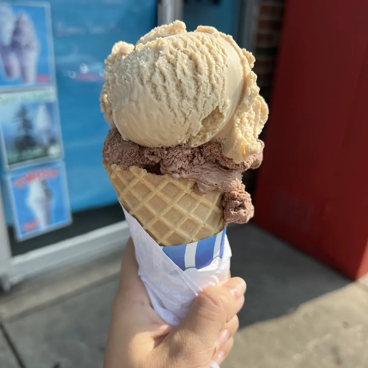Coffee and Chocolate with Waffle Cone
