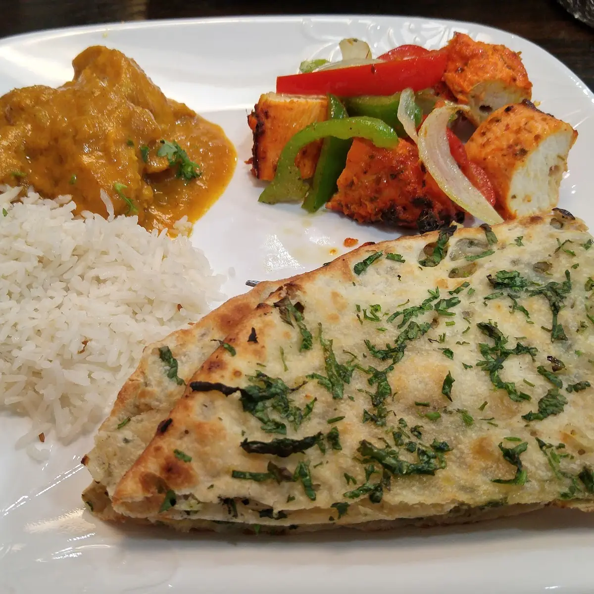 Chicken Tikka and Chicken Curry