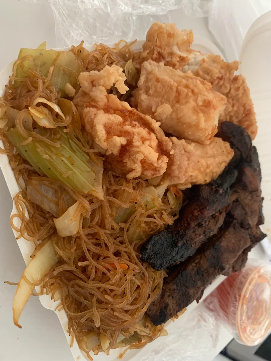 Pansit Fried Fish Steak, Palma's Continental Cuisine