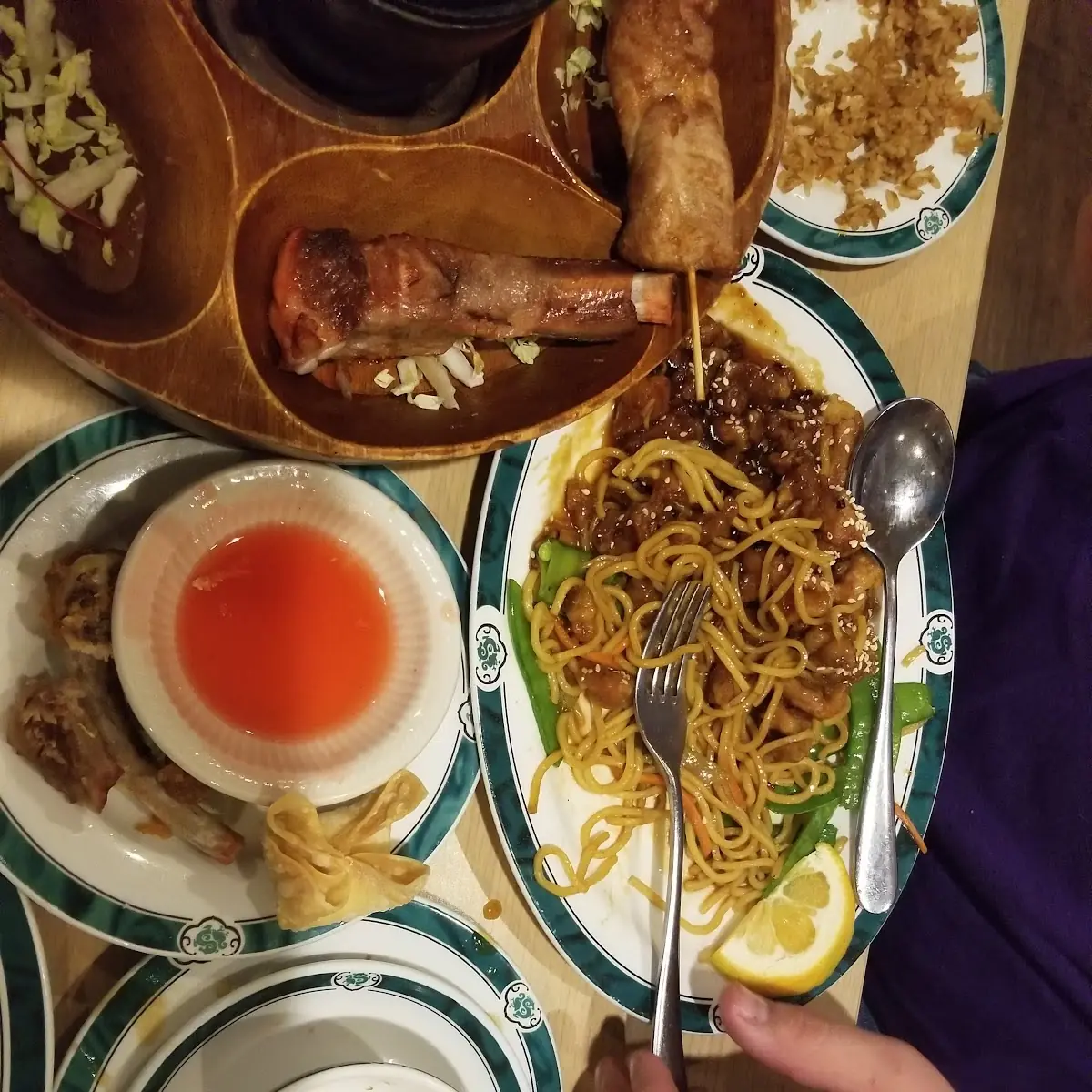 Sesame Chicken and Lo Mein