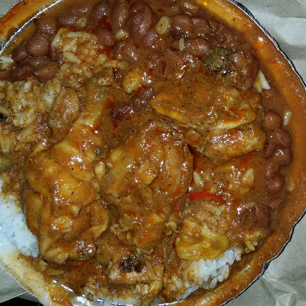 Chicken White Rice with Beans
