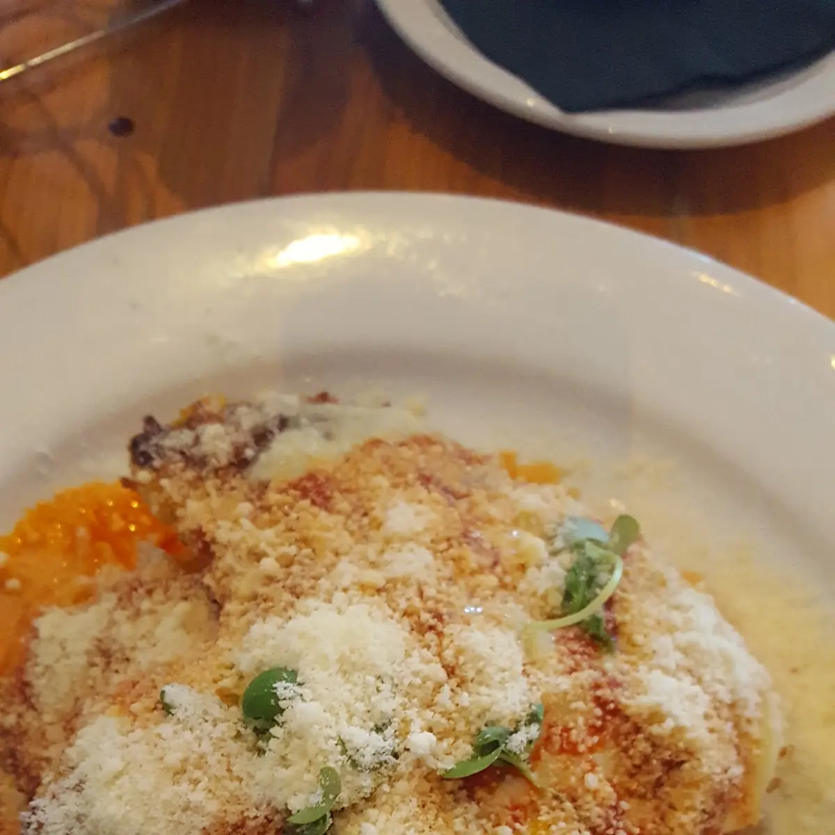 Veal Parmigiana, Carpaccio Restaurant Niagara