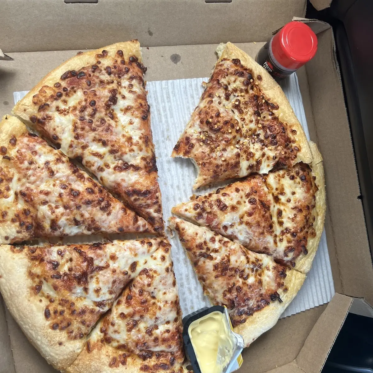 Pepperoni Pizza in Delivery Box