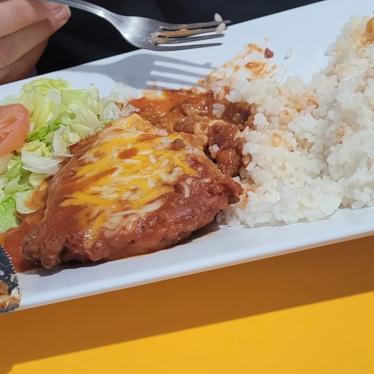 Parmesan Chicken Breast and Rice