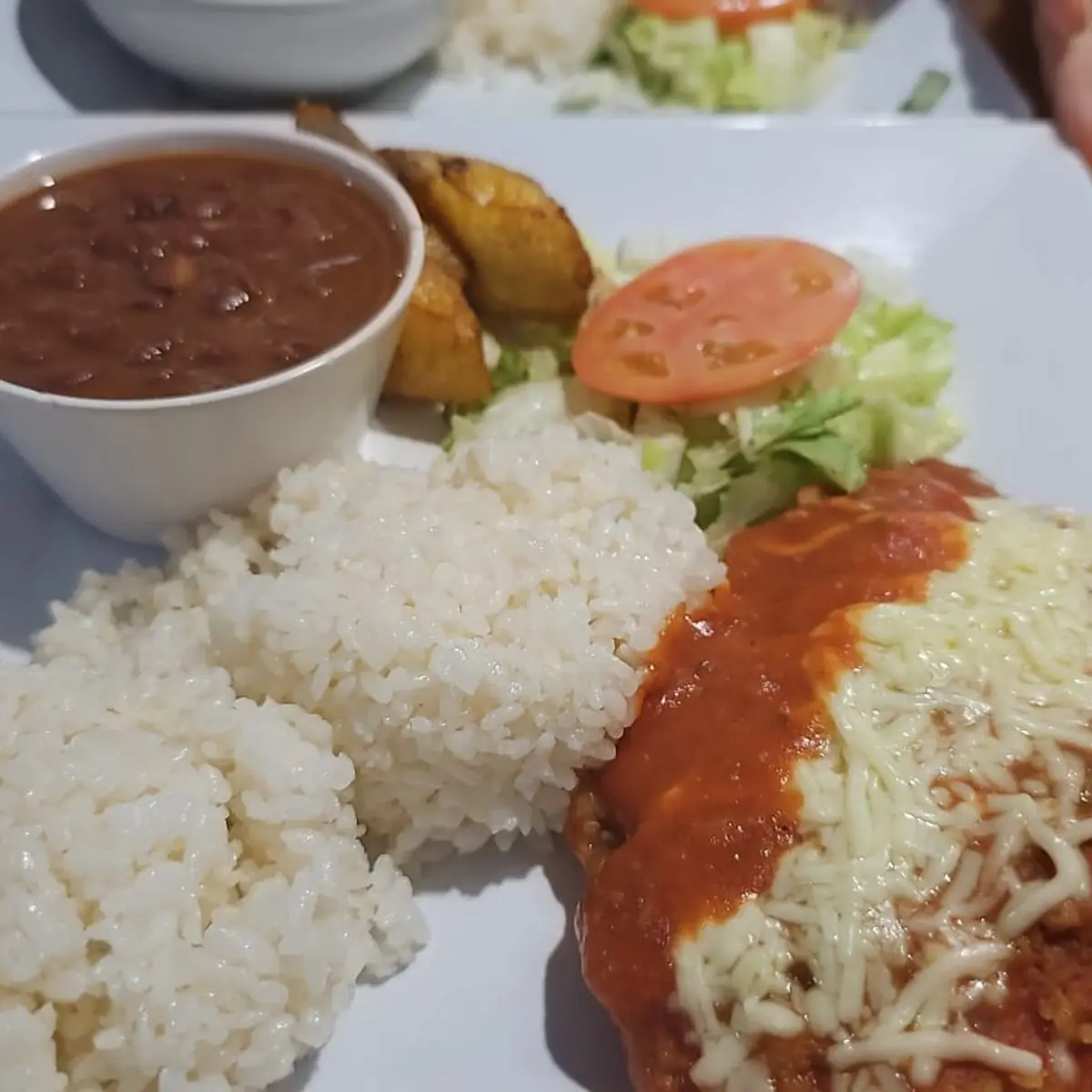 White Rice Carne Guisada