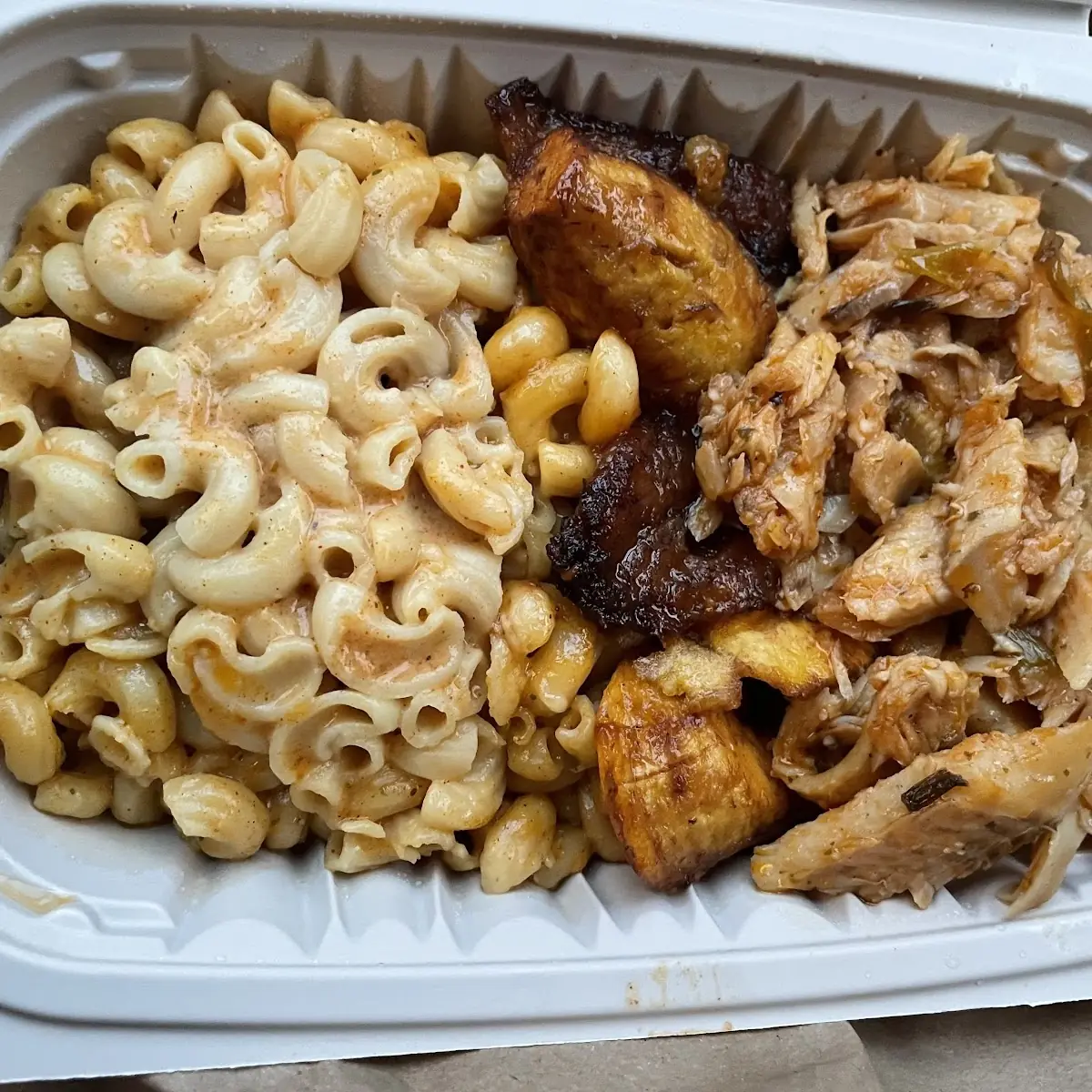 Salt Fish with Mac and Cheese