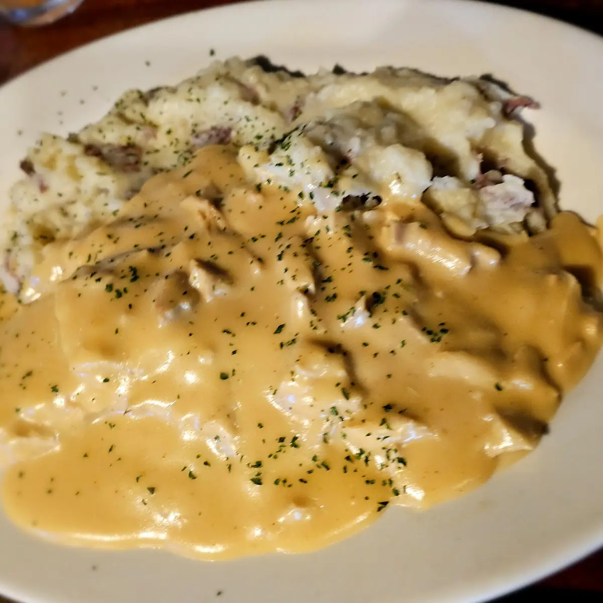 Open Faced Turkey with Mashed Potatoes