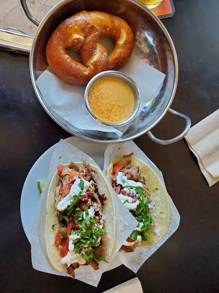 Pretzel with Beer Cheese