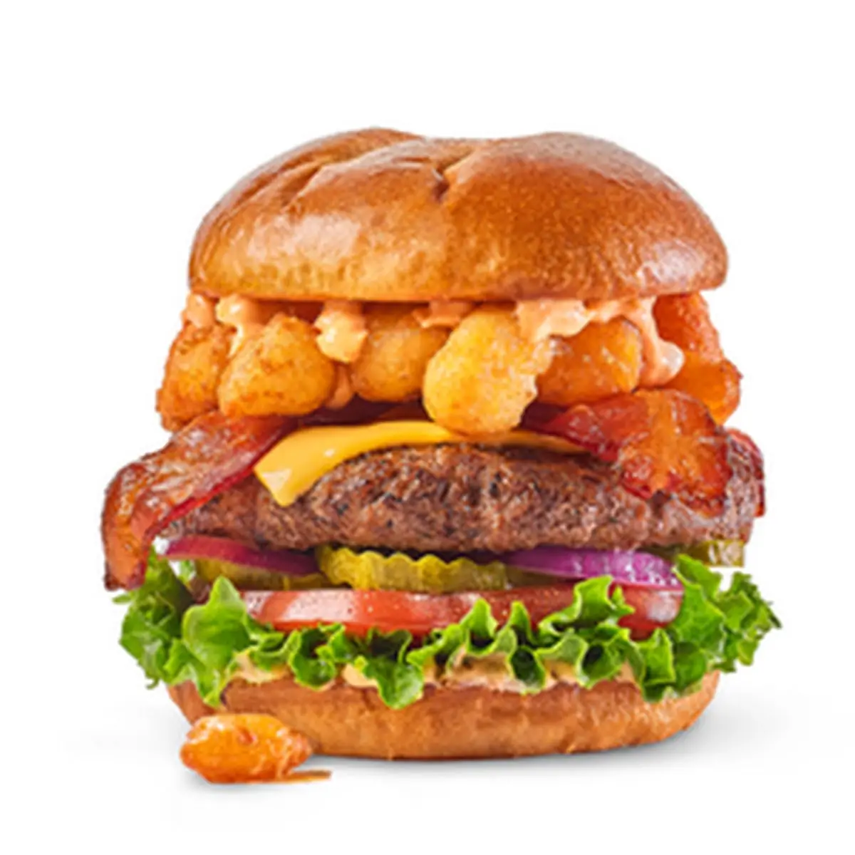 Cheese Curd Bacon Burger