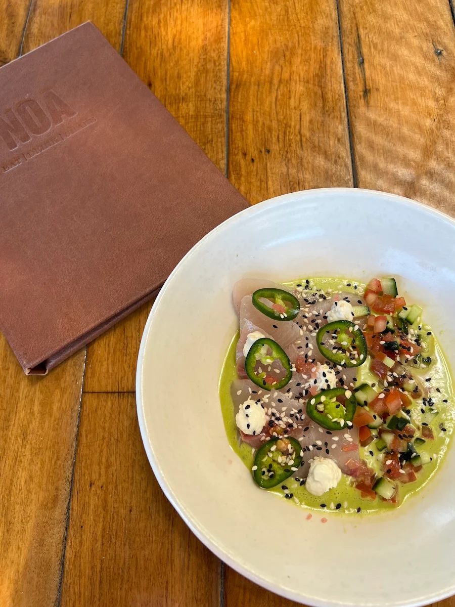 Reef Fish Tiradito, NOA Restaurant Cairns