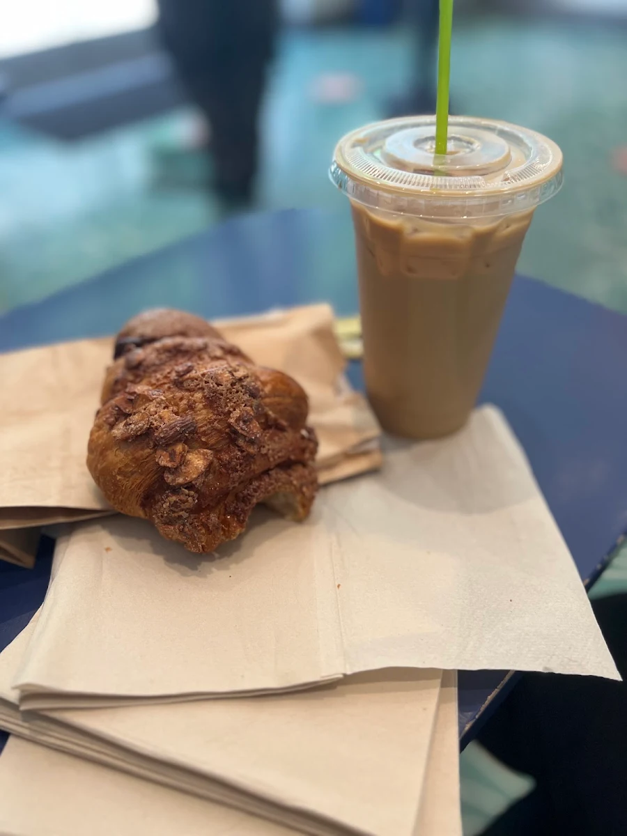 Iced Oat Milk Lavender Coffee