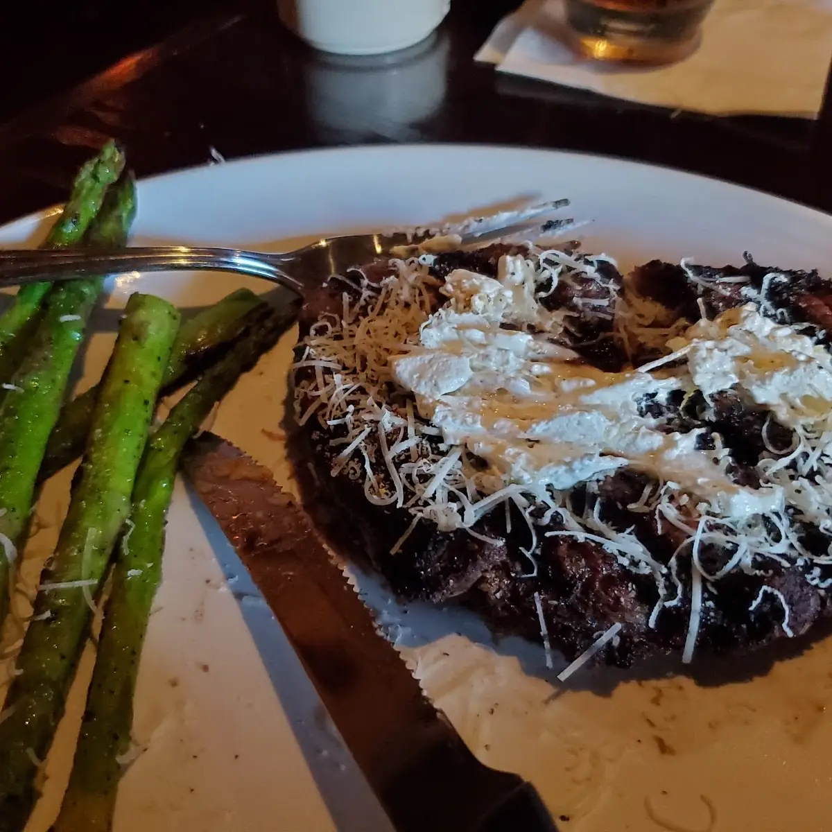 Rib Eye Steak & Asparagus