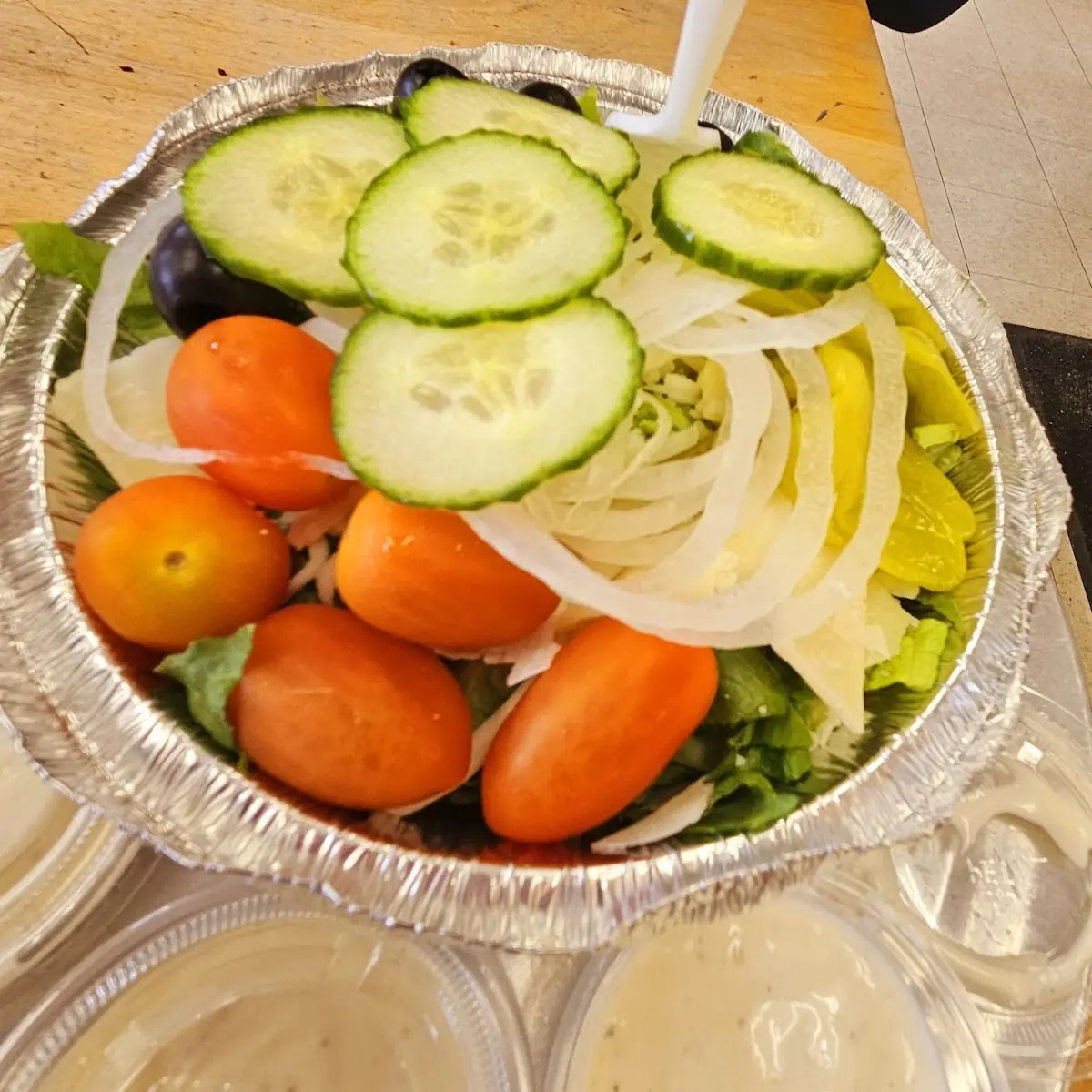 Garden Salad with Ranch Dressing