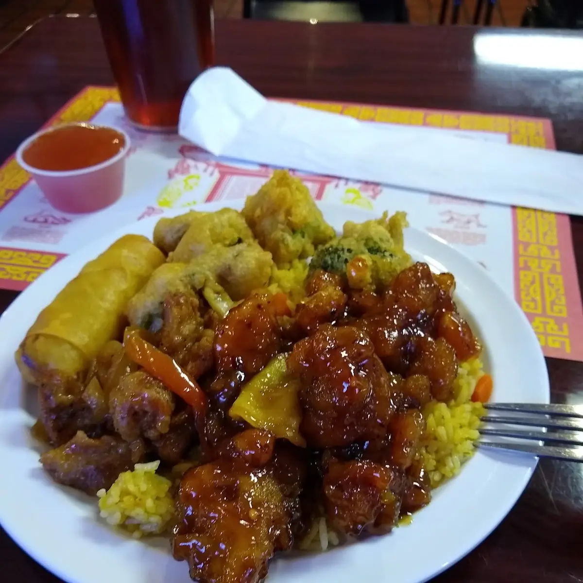 Garlic Chicken Tempura Vegetables Pork Egg Roll