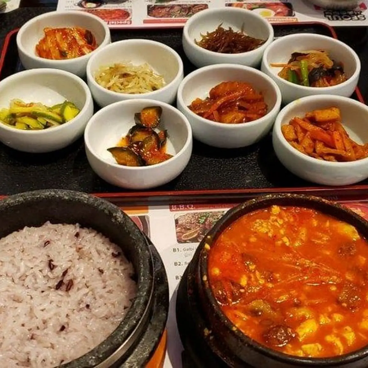 Galbi and Tofu Soup Combo