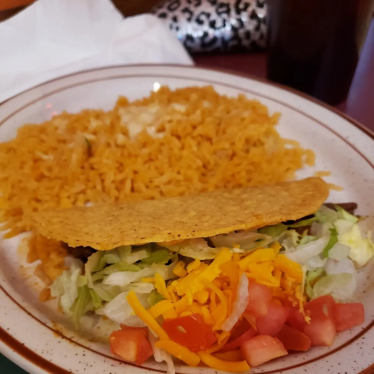 Taco and Fried Rice