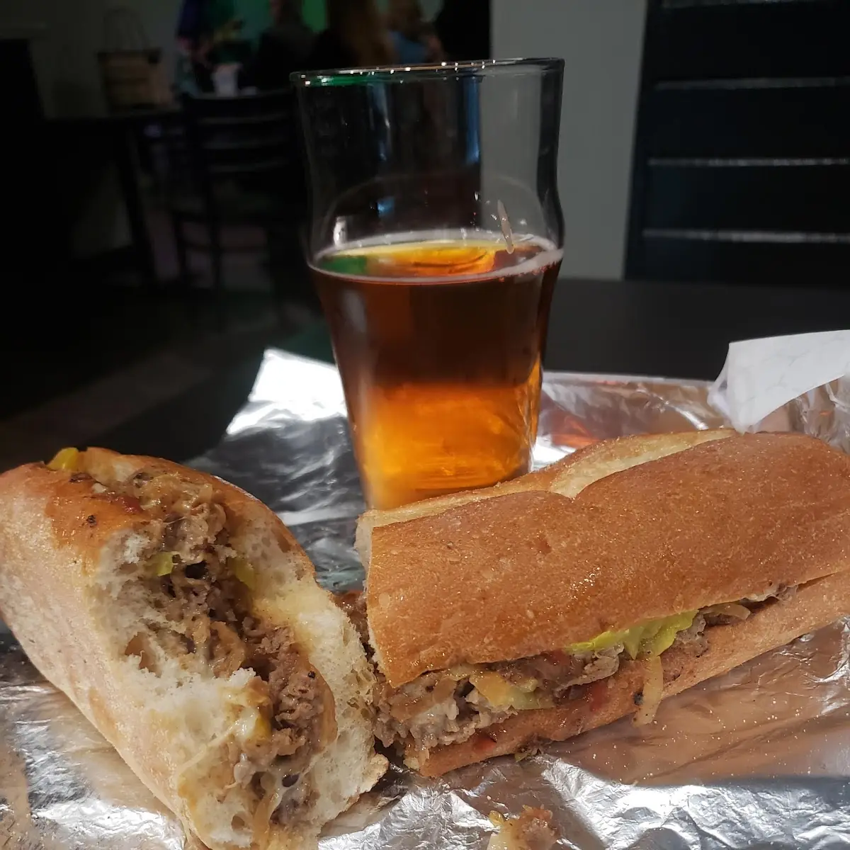 Medium Cheese Steak Provolone Banana Peppers