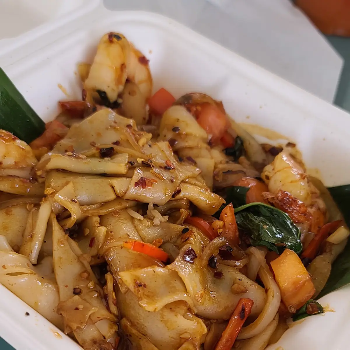 Drunken Noodles with Shrimp