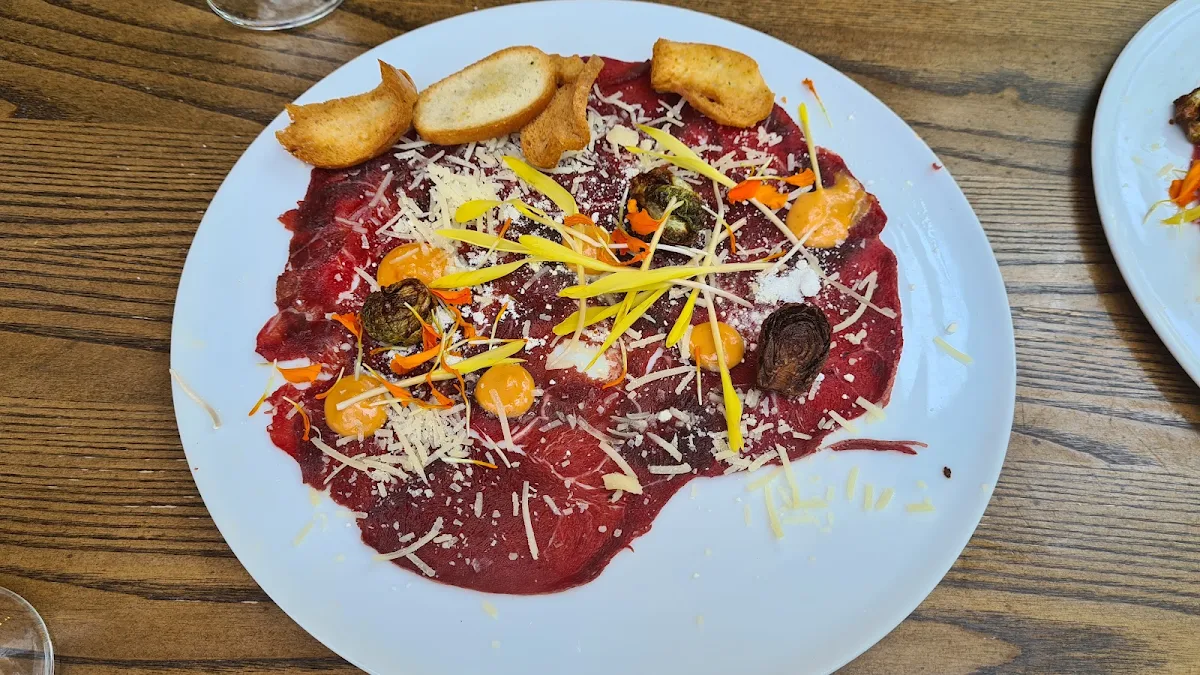 Deer Carpaccio, Muse at Wakefield Mill Hotel and Spa