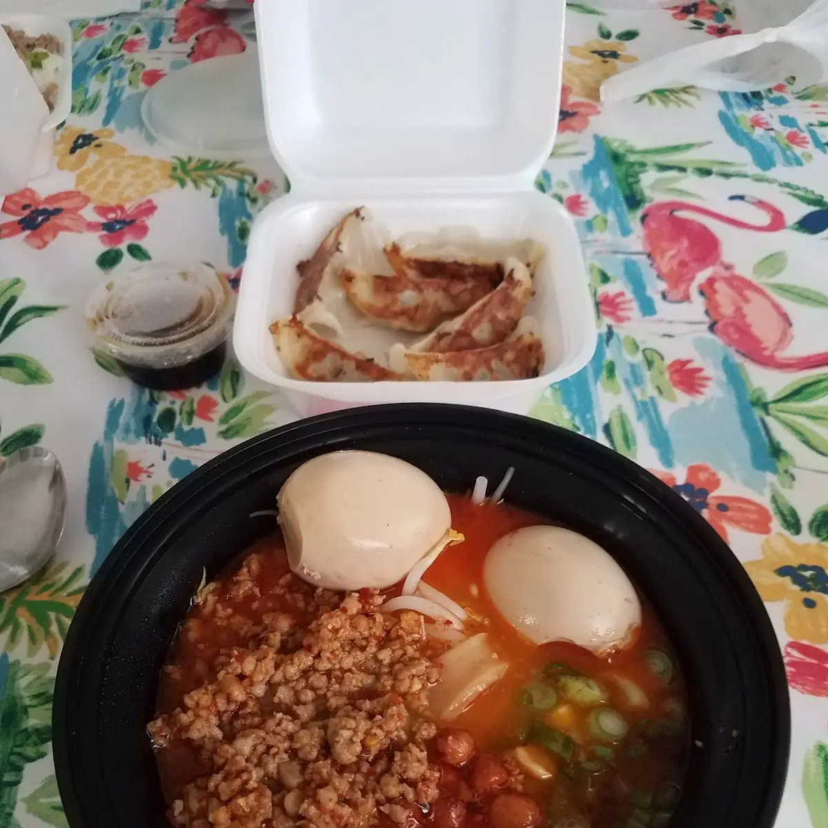Spicy 0ork Ramen Dumplings