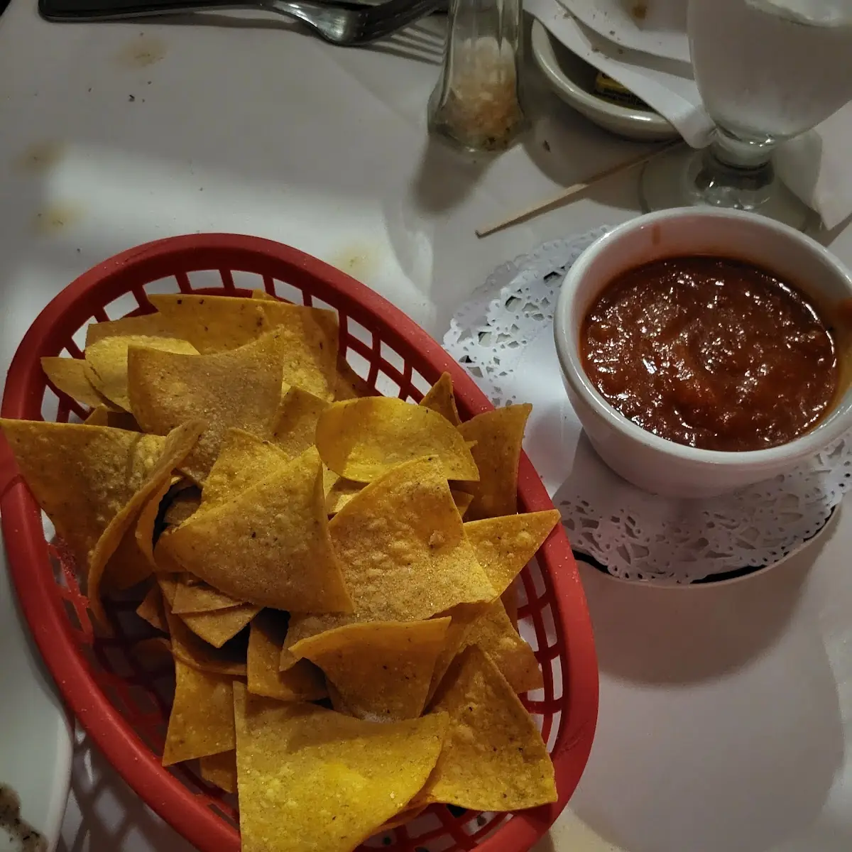 Tortilla Chips and Sauce