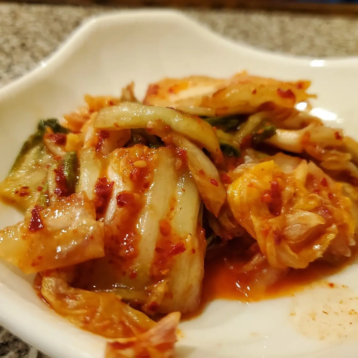 Red Cabbage Kimchi Appetizer