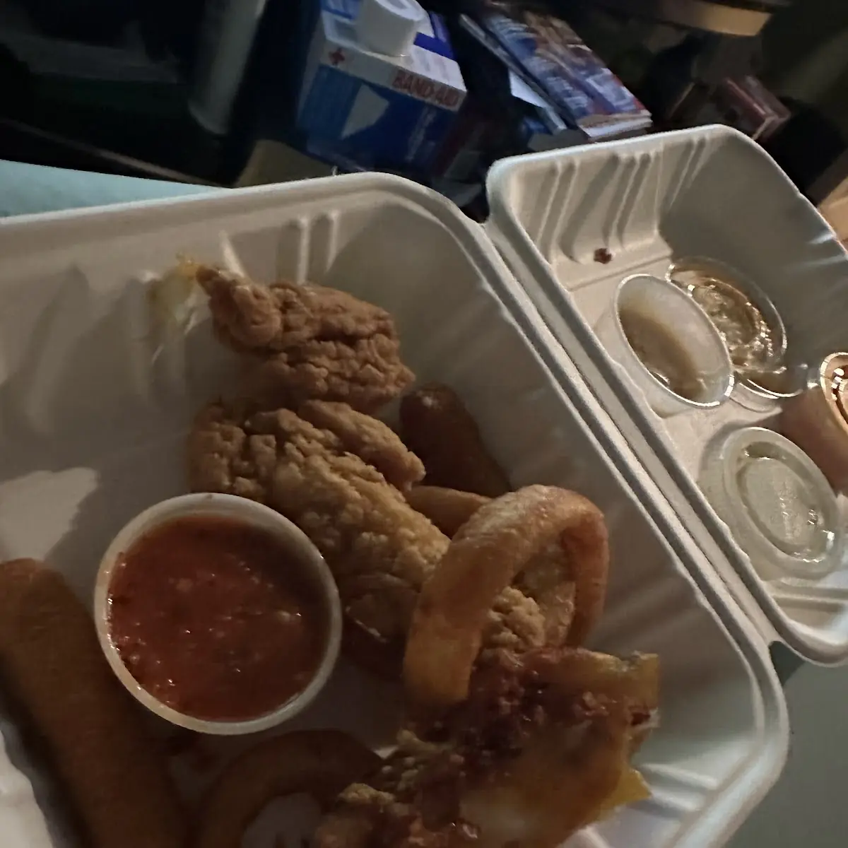 Onion Rings Chicken Strips
