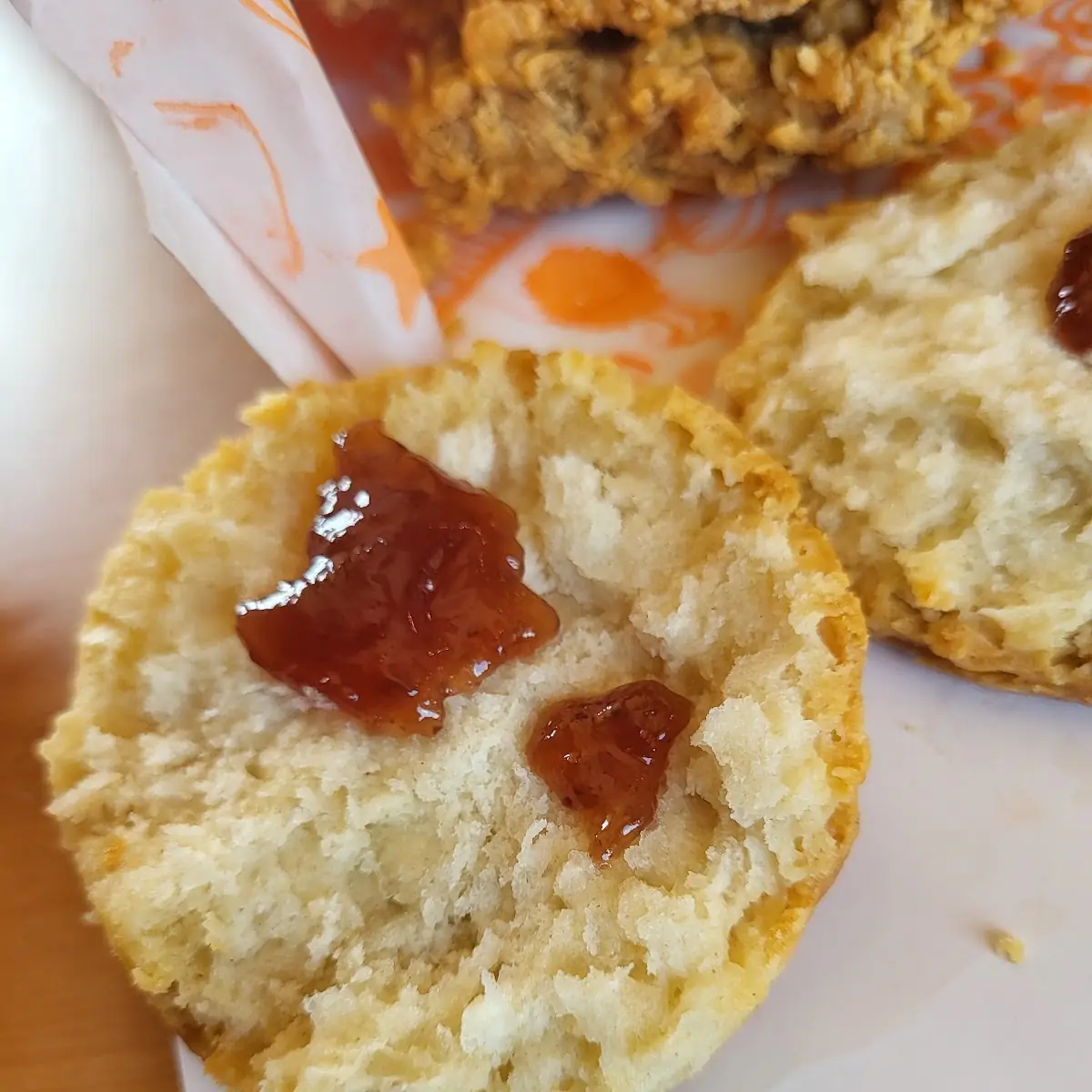 Biscuits and Strawberry Jam