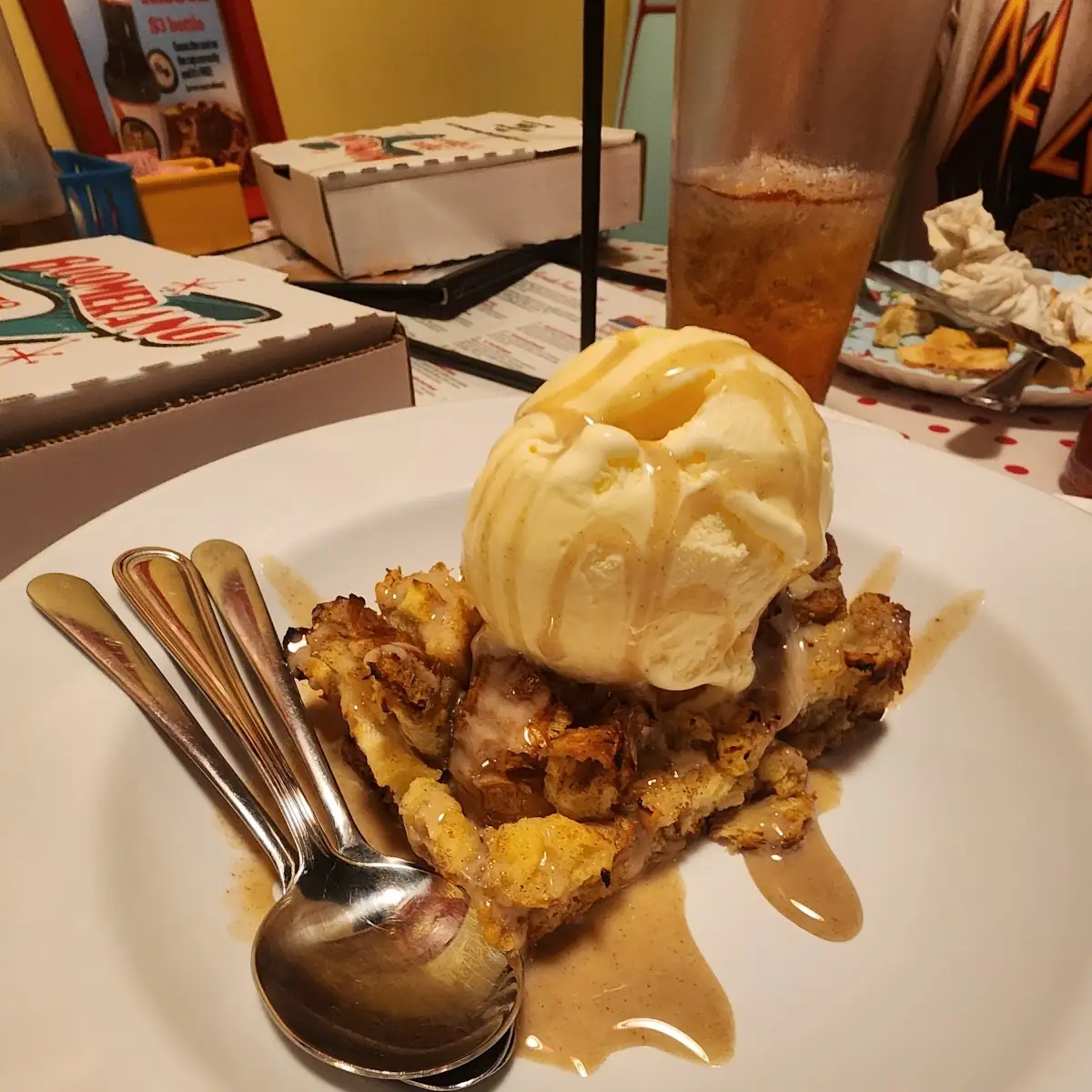 Bread Pudding a La Mode