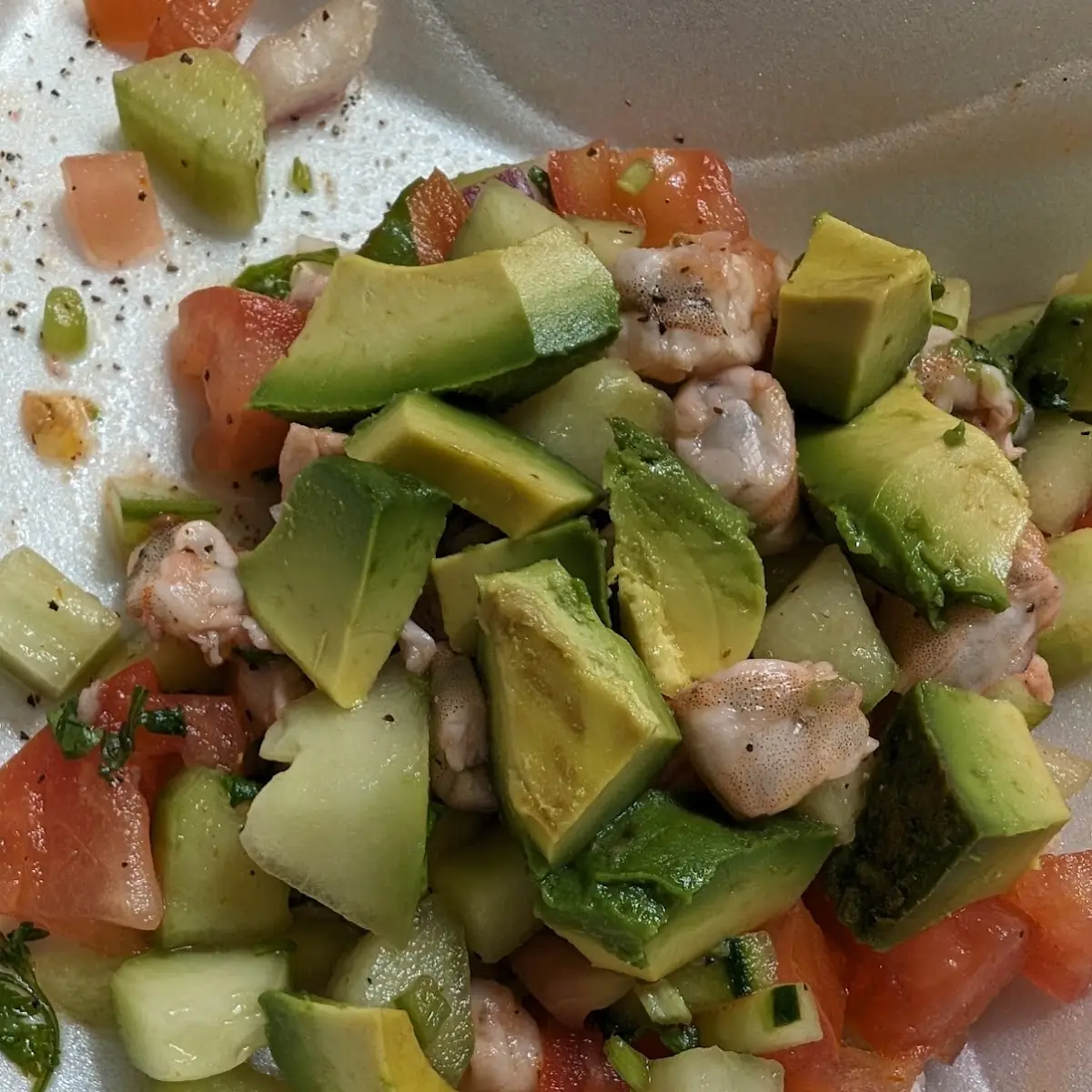 Ceviche de Pescado/ Fish ceviche (1 tostada)