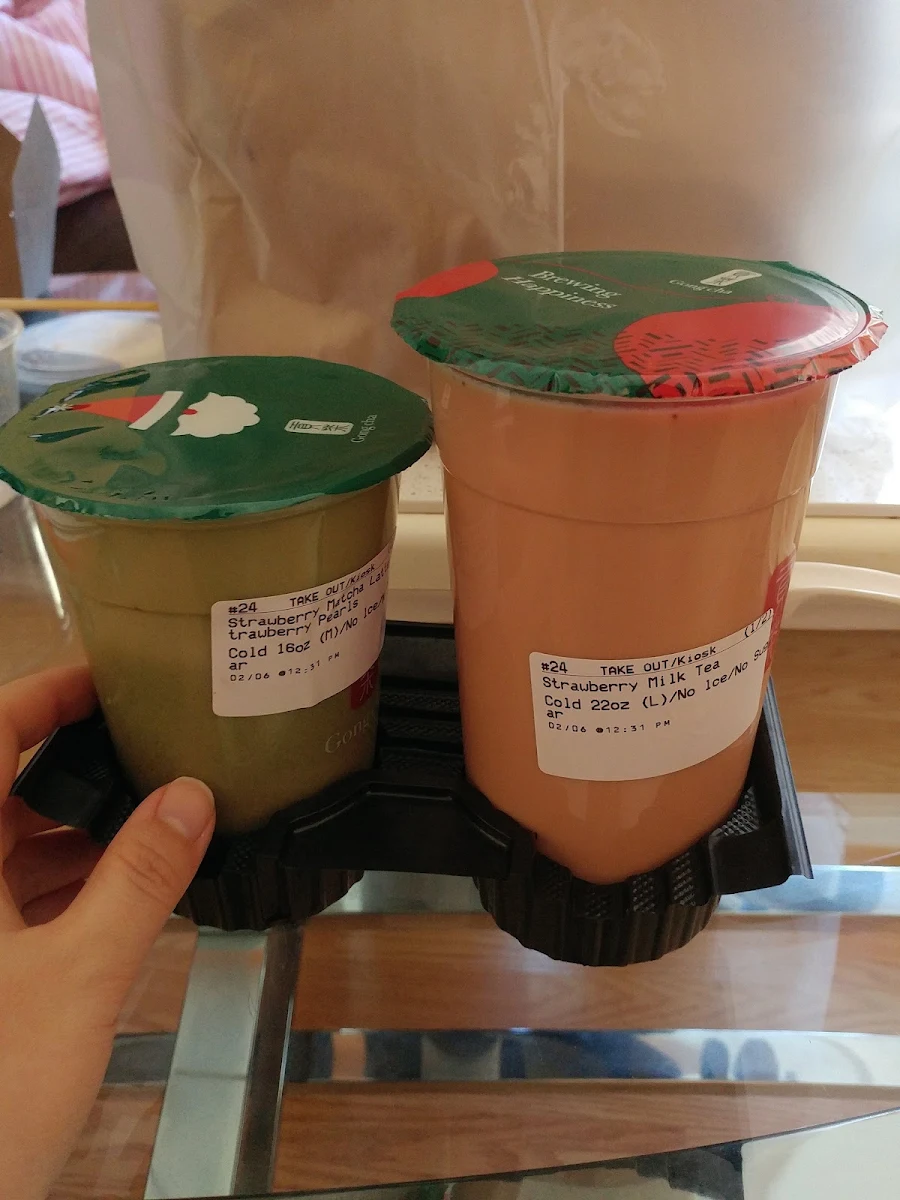 Strawberry Matcha Latte Strawberry Milk Tea