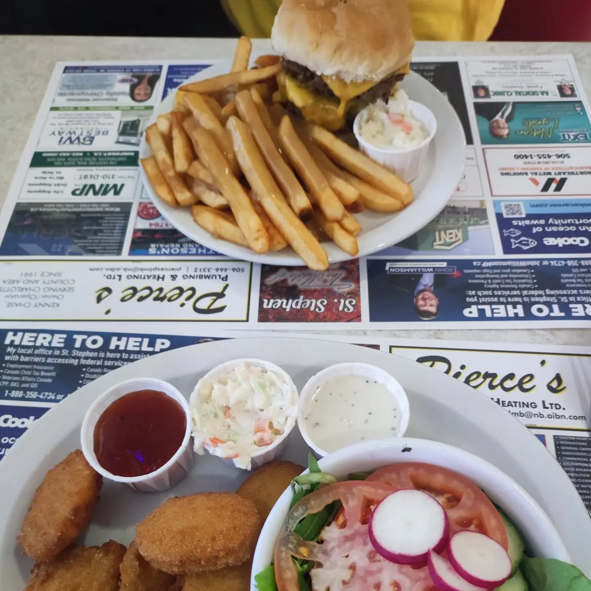 Chicken Nuggets with Salad