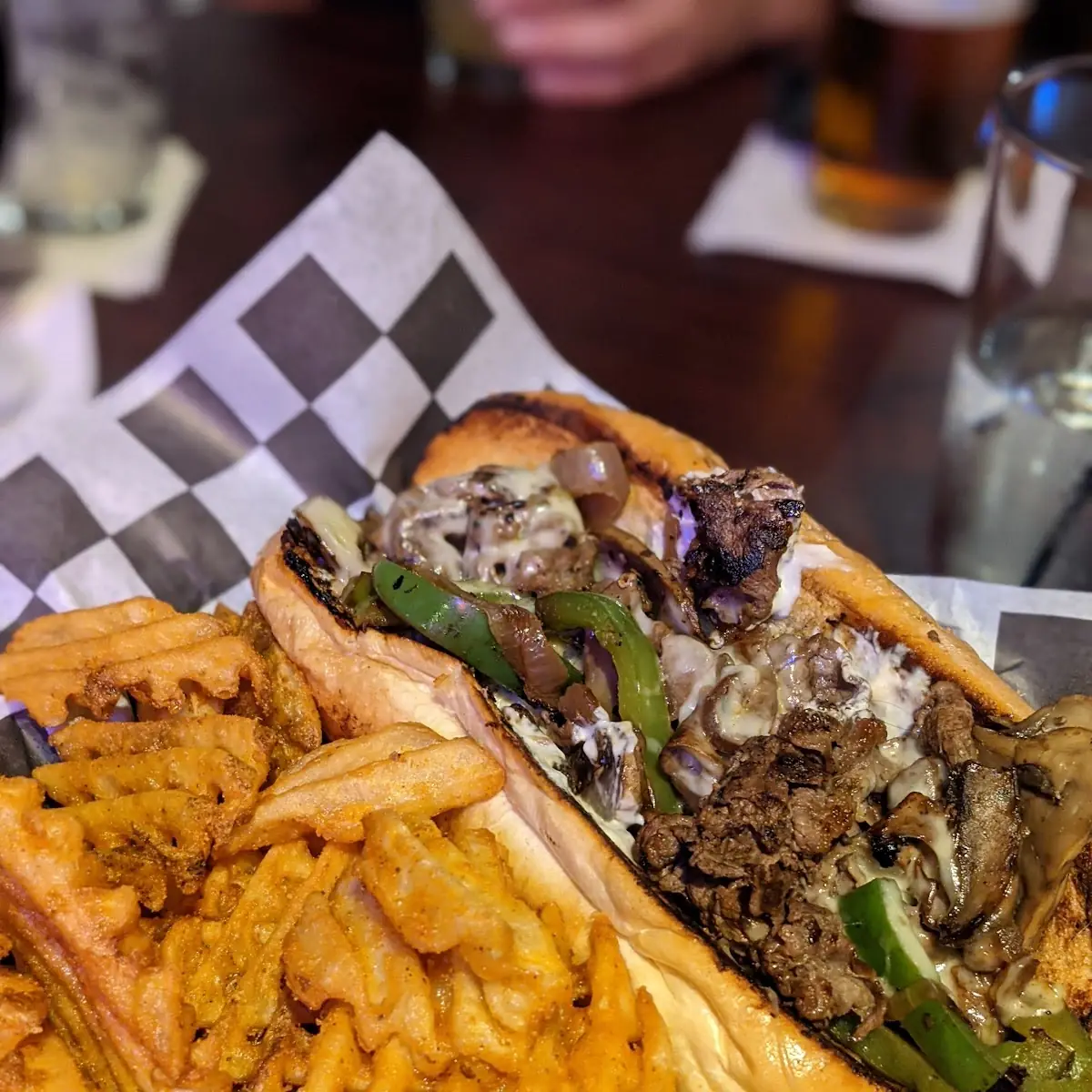 Guinness Cheese Steak Sandwich