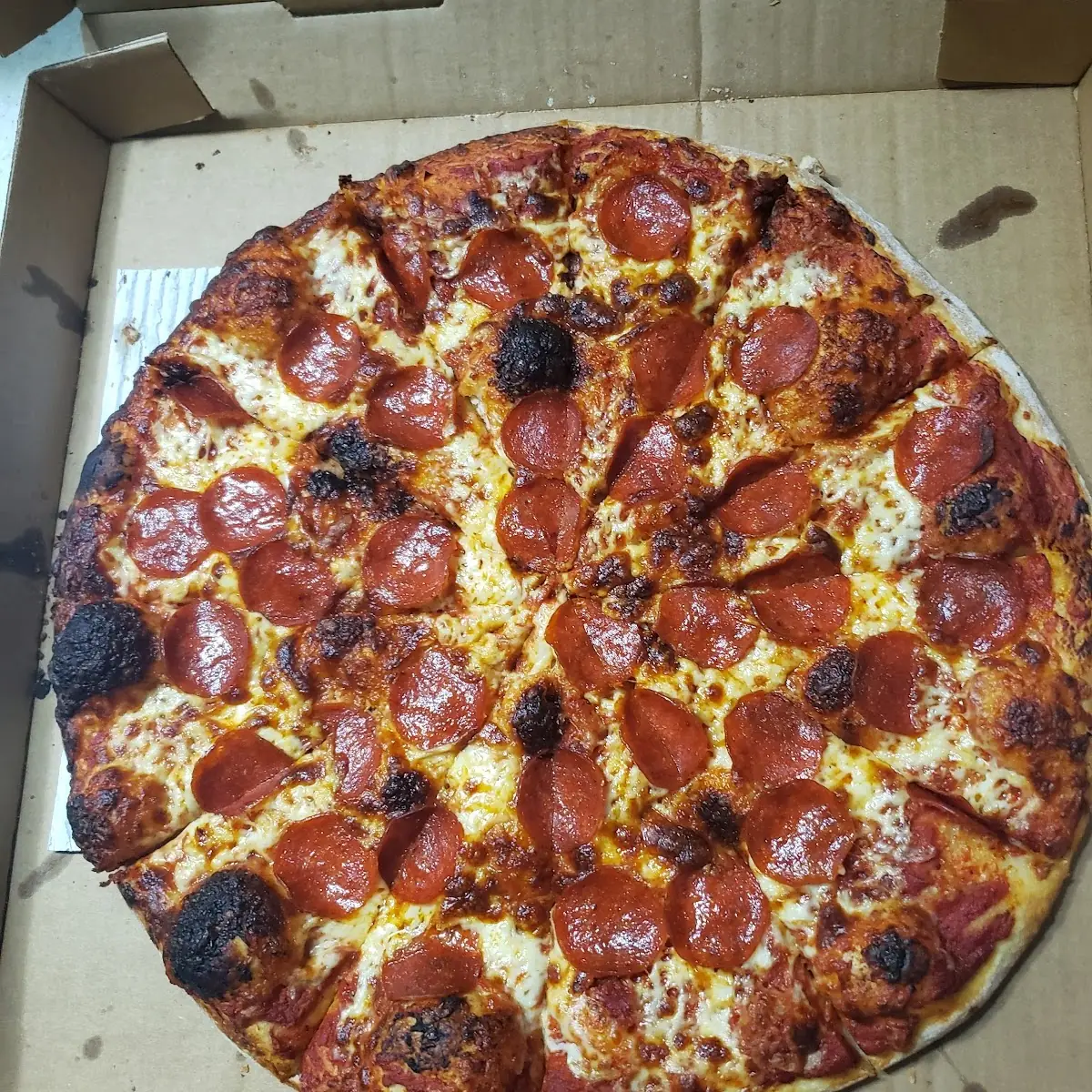 Pepperoni Pizza Well Well Done