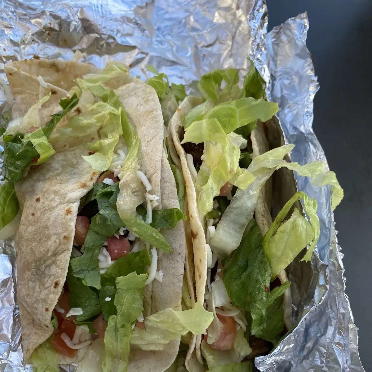 Soft Taco with Cheese Steak Salsa and Lettuce