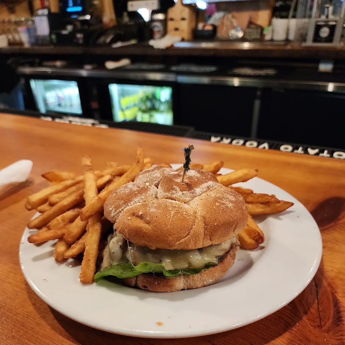 Mushroom Swiss Burger