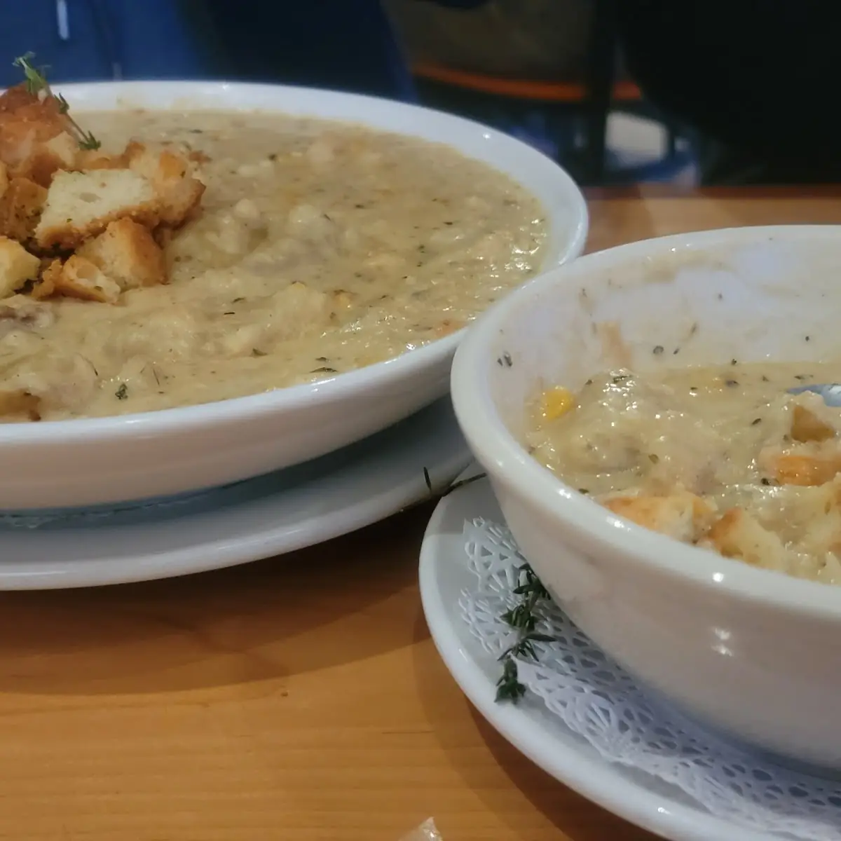 Clam Chowder Bowl and Cup