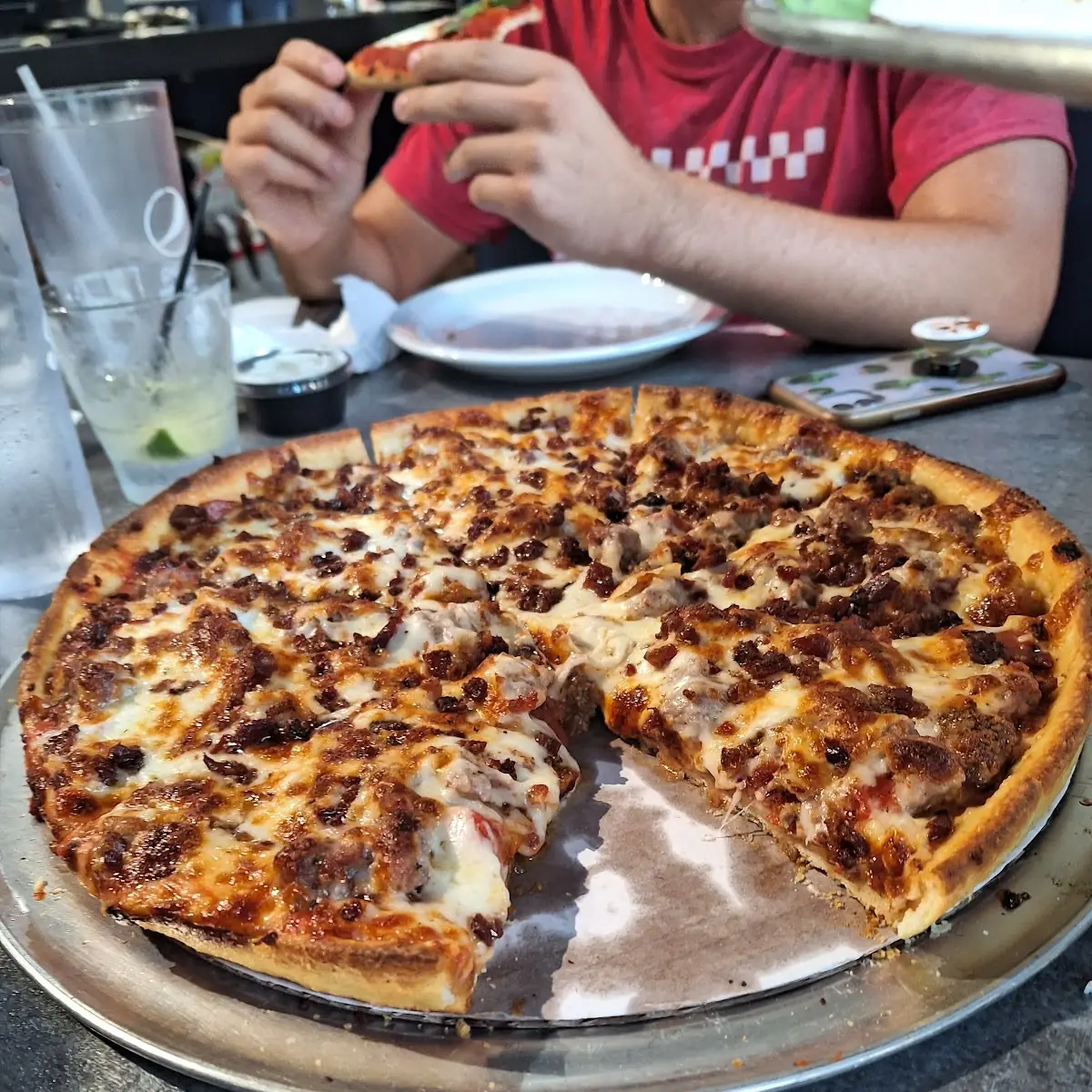 Deep Dish Meat Lovers Pizza Chicago