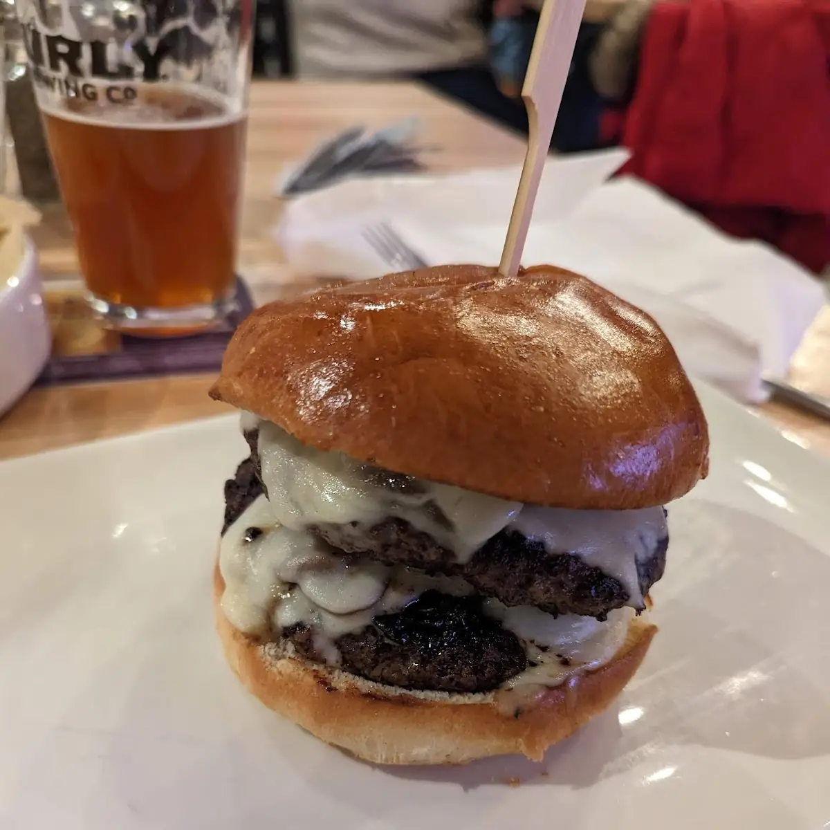 Mushroom Swiss Burger