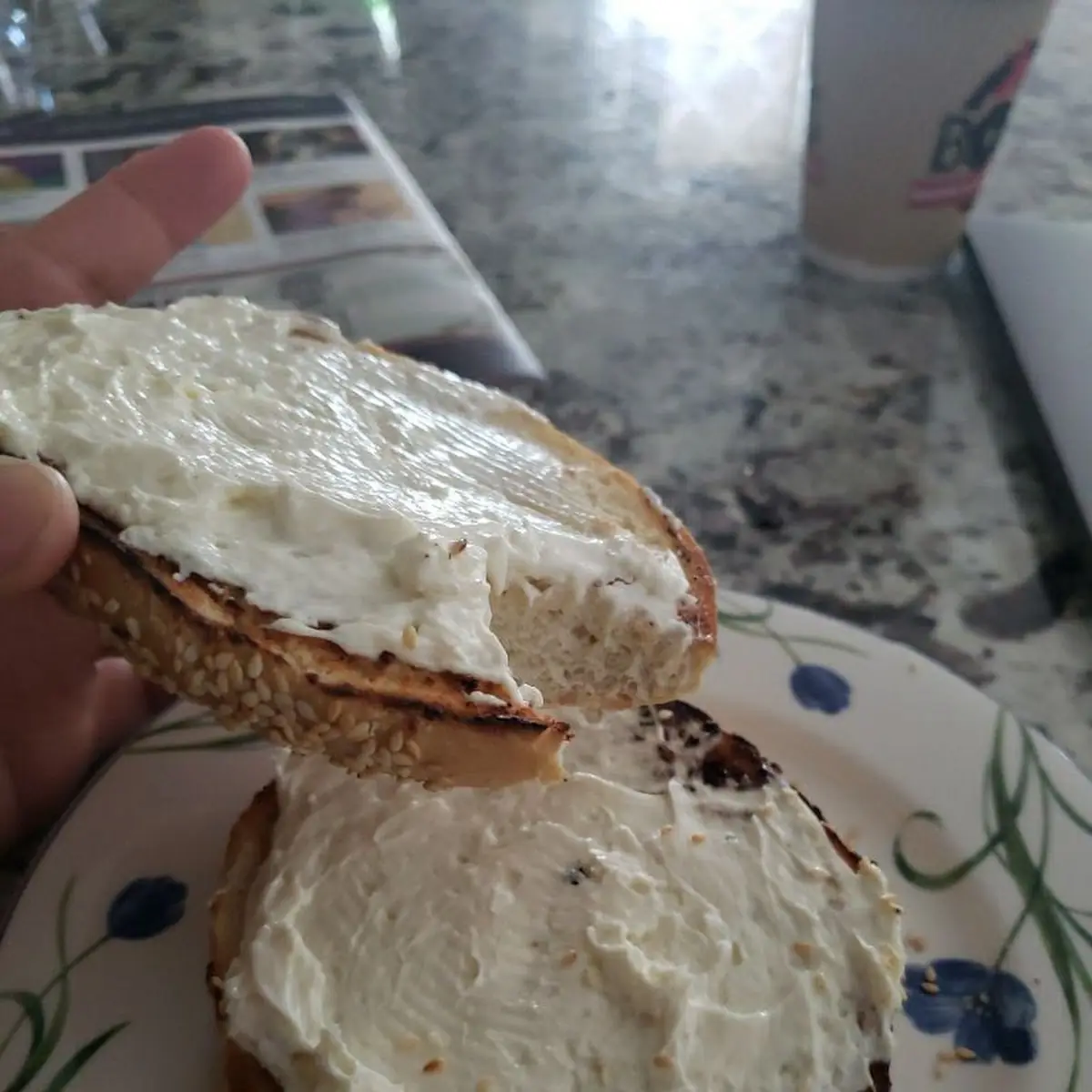 Sesame Bagel with Smear