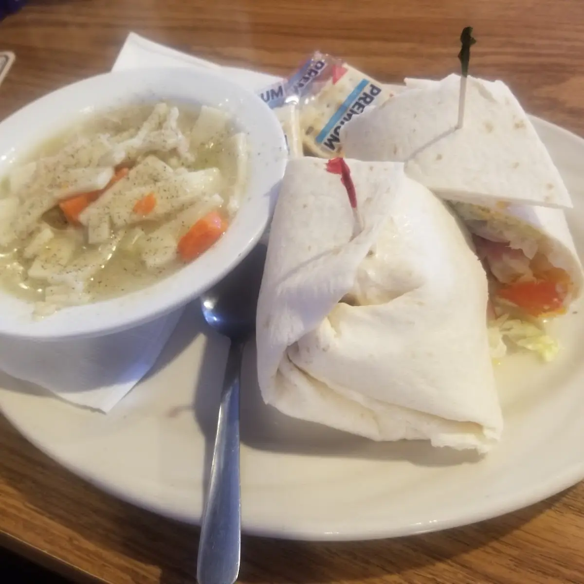 Wrap N Chicken Noodle Soup