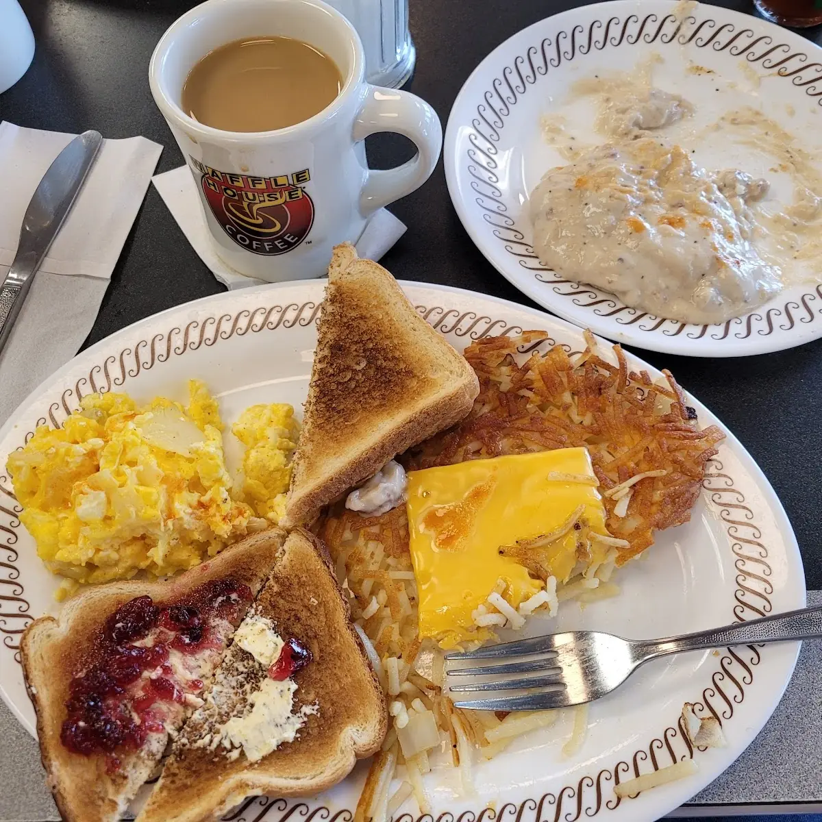 Hard Scrambled Eggs w Cheese