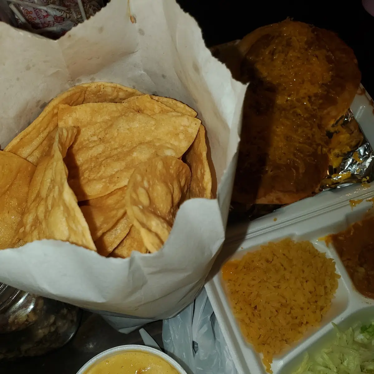 Chips and Queso & Chalupa Plate
