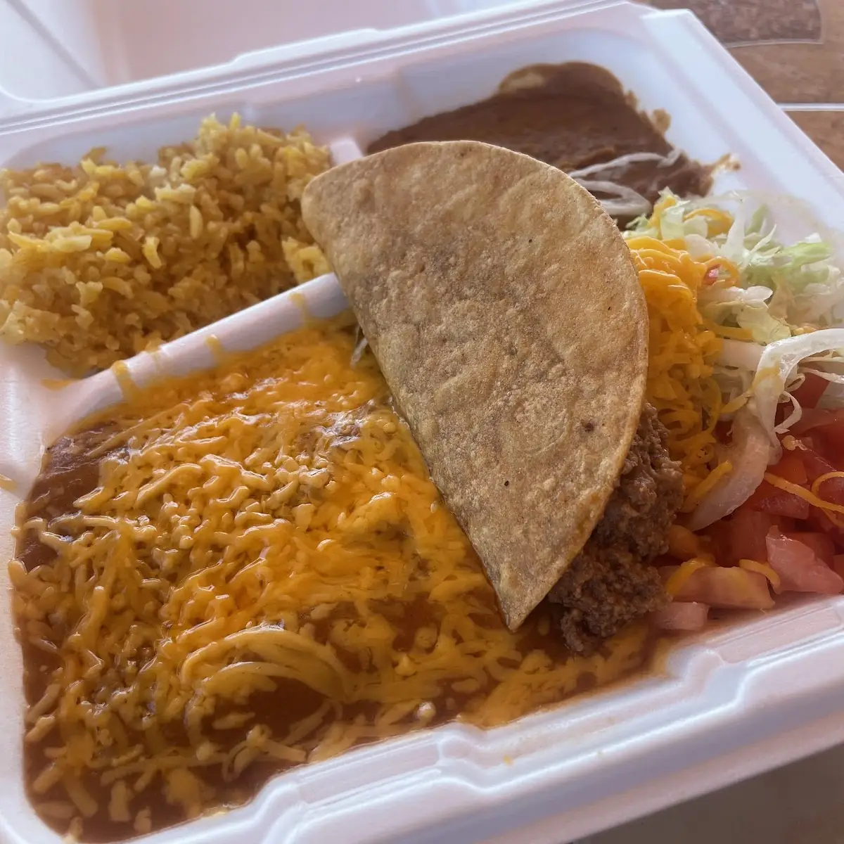 Crispy Taco Rice & Beans