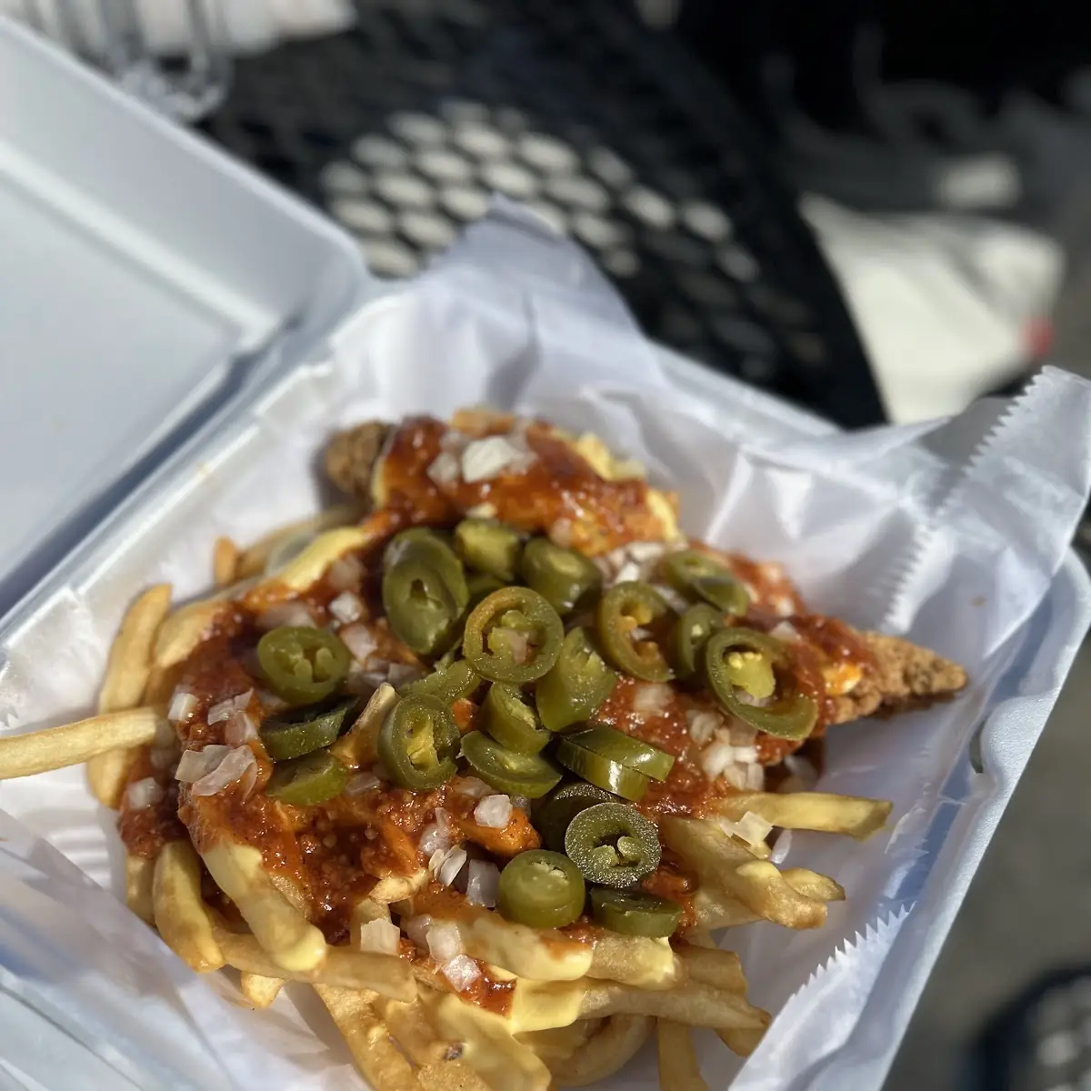 Atomic Chicken Tenders and Fries