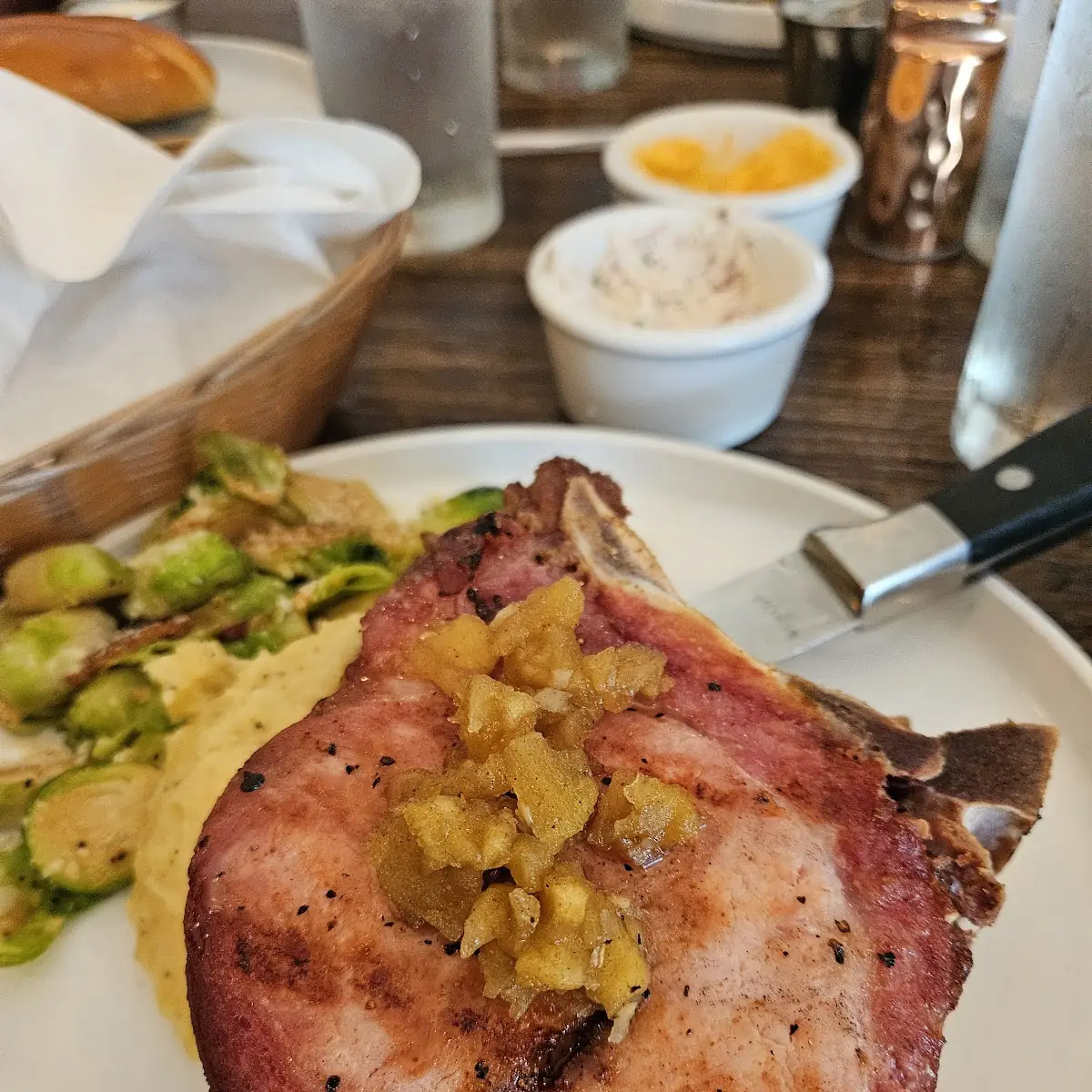 Apple Pecan Smoked Pork Chop