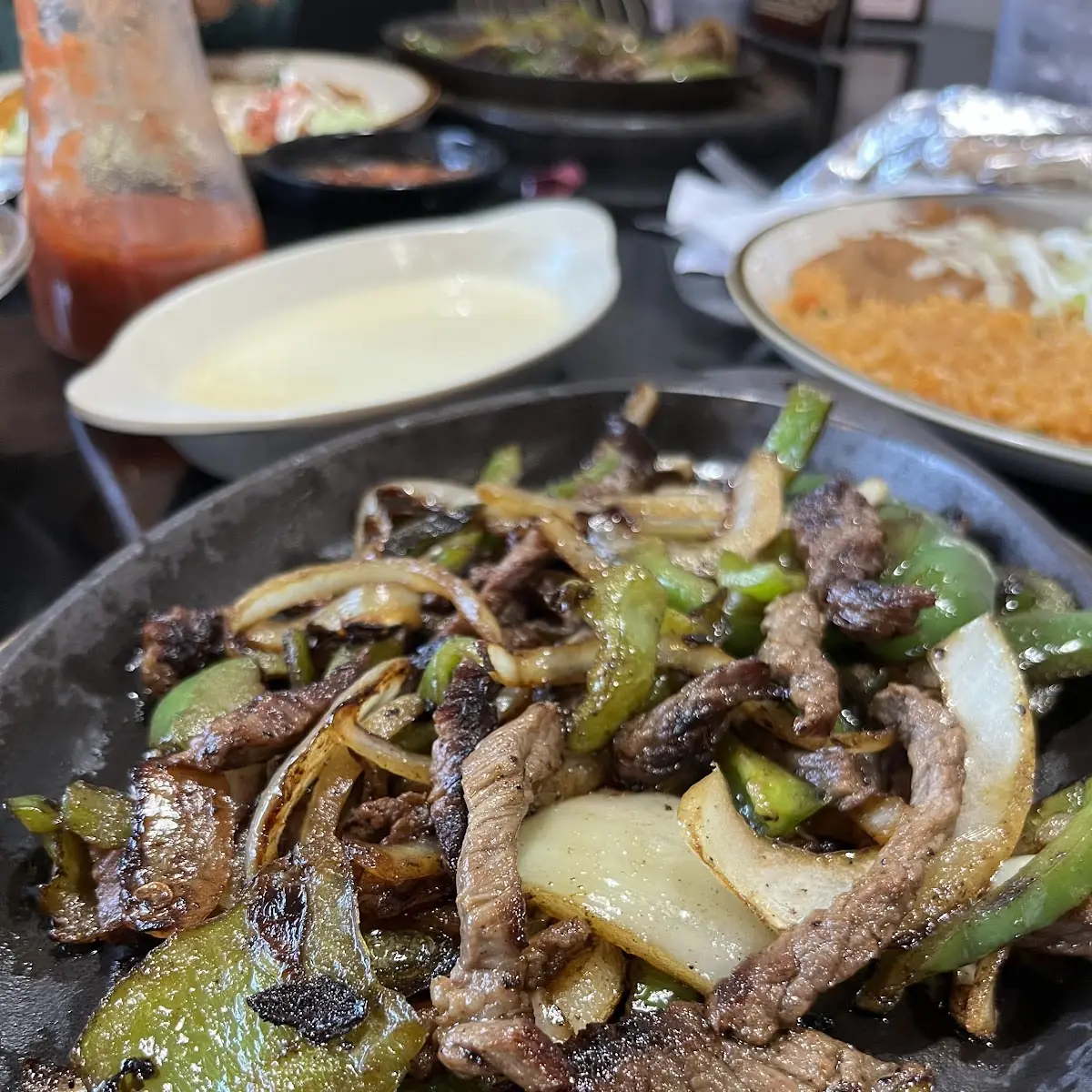 Steak and Shrimp Fajitas