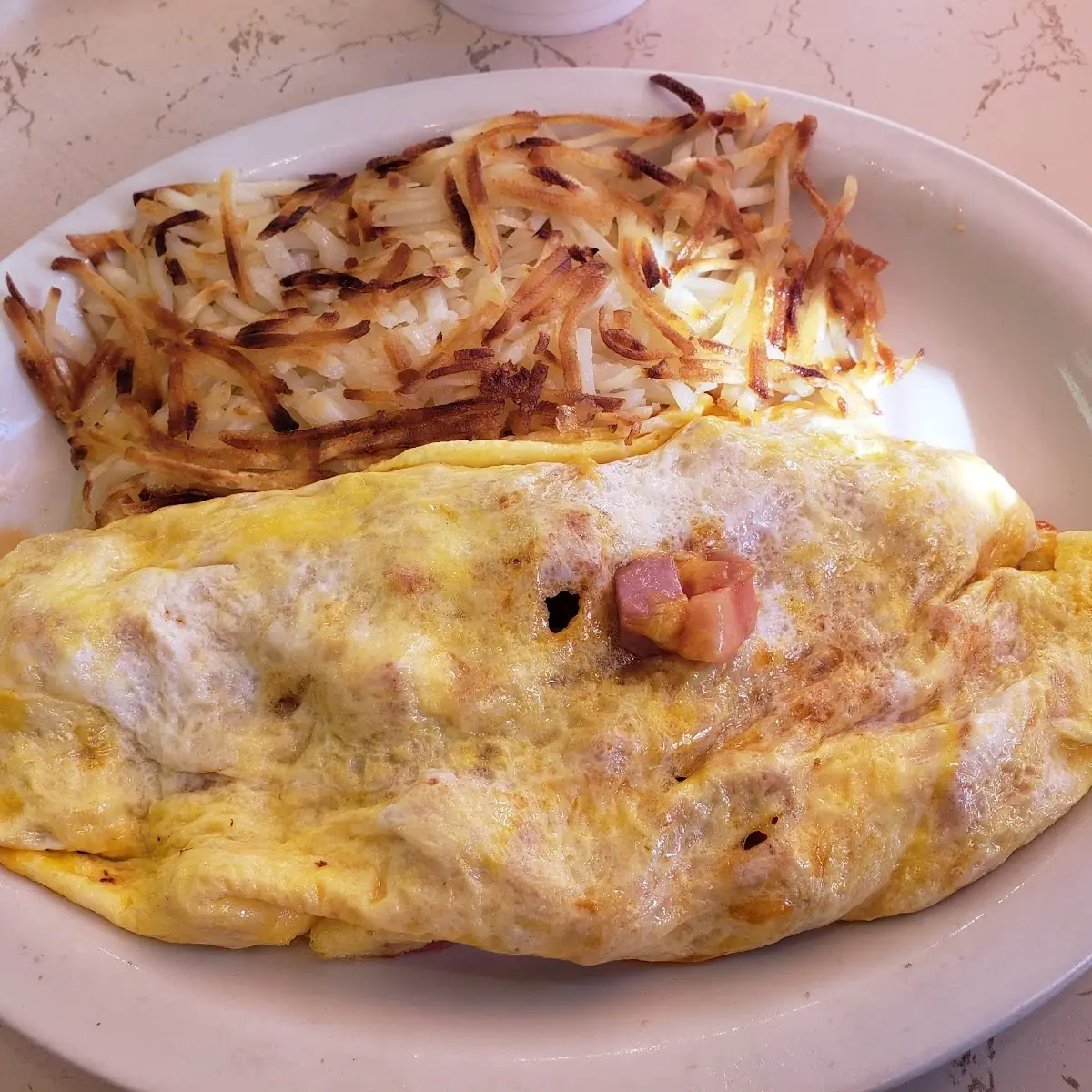 Omelet & Hash Browns